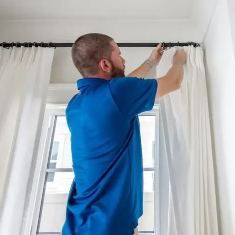 White Curtain Fixing UAE