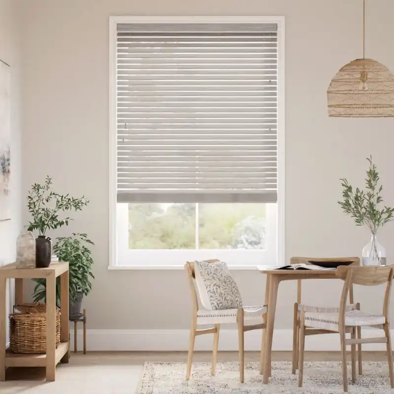 Grey Wash Faux Wood Blind