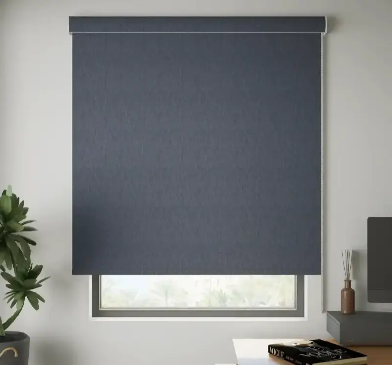 Navy Blue Blackout Roller Blinds
