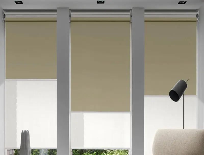 Static Slate Modern Roller Blinds