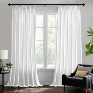 Wool-Blend Jacquard Sheer Curtains