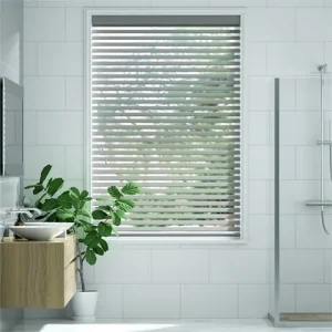 Grey Wooden Style Venetian Blind