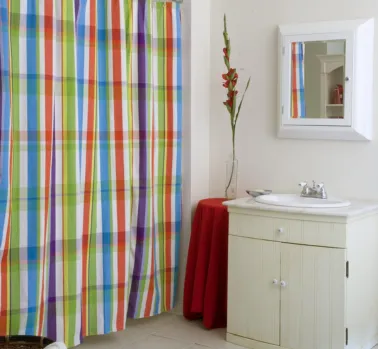 Linen Fabric Dubai Shower Curtain