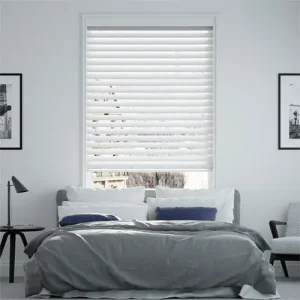 White Timber Style Venetian Blind