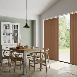 Brown Made to Measure Vertical Blinds