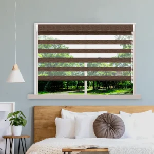 Crack Stripe Copper Duplex Blinds