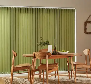 Green Classic Vertical Blinds