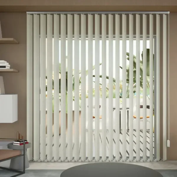 Light Green 127mm Tissue Vertical Blinds At Abu Dhabi Curtain