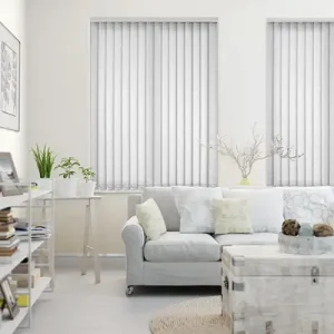 Swirl White Vertical Blind