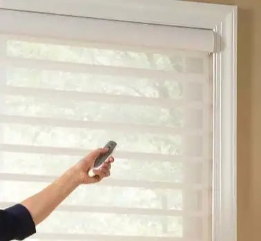 White Office Motorized Blinds For Home