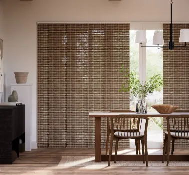 Brown Panel Blinds In Abu Dhabi