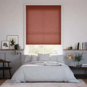 Red Honeycomb Blind