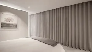 Floor-to-Ceiling Motorized Curtains