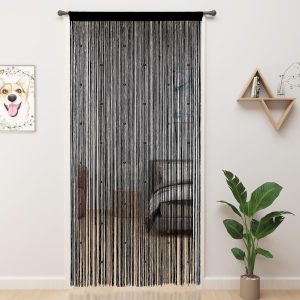 Black Beaded Curtains