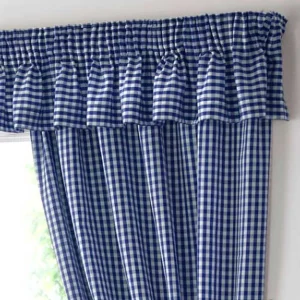 Blue Pelmet Curtains
