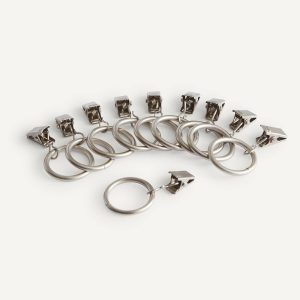 Brushed Metal Curtain Clip
