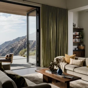 Custom Velvet Door Curtains