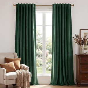 Dark Green Villa Curtains