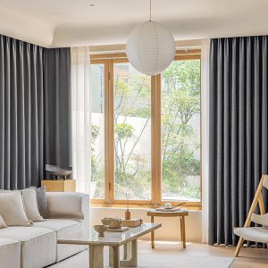 Dark Grey Living Room Curtains