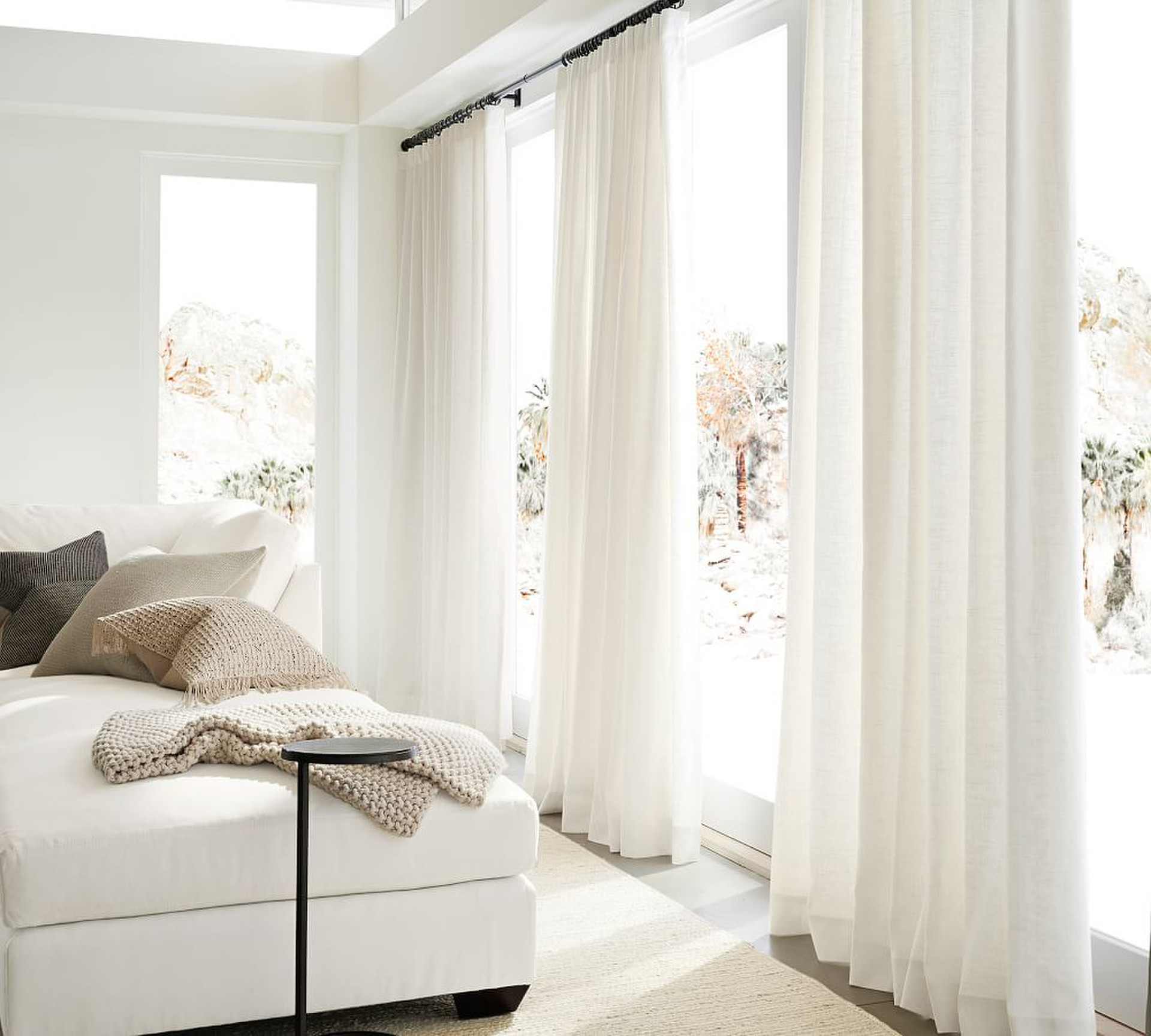 Double Curtain Round Rings