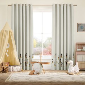 Dove Grey Kids Room Curtains