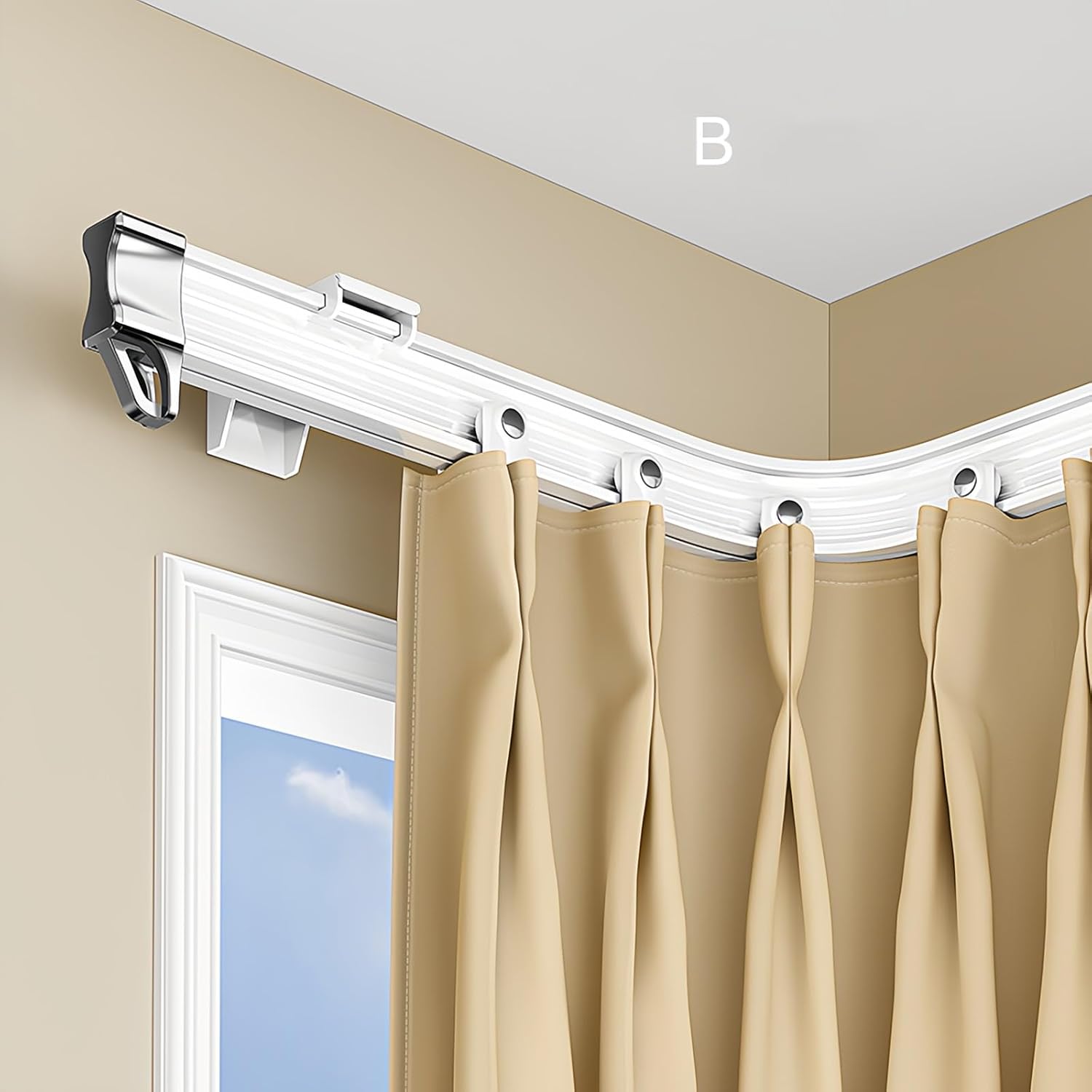 Flexible Bendable Curtain Rails