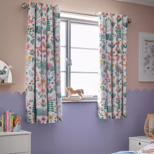 Floral Blackout Kids Room Curtains
