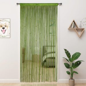 Green Beaded Curtains
