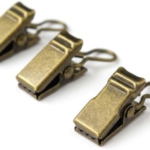 Heavy-Duty Brass Metal Curtain Clips