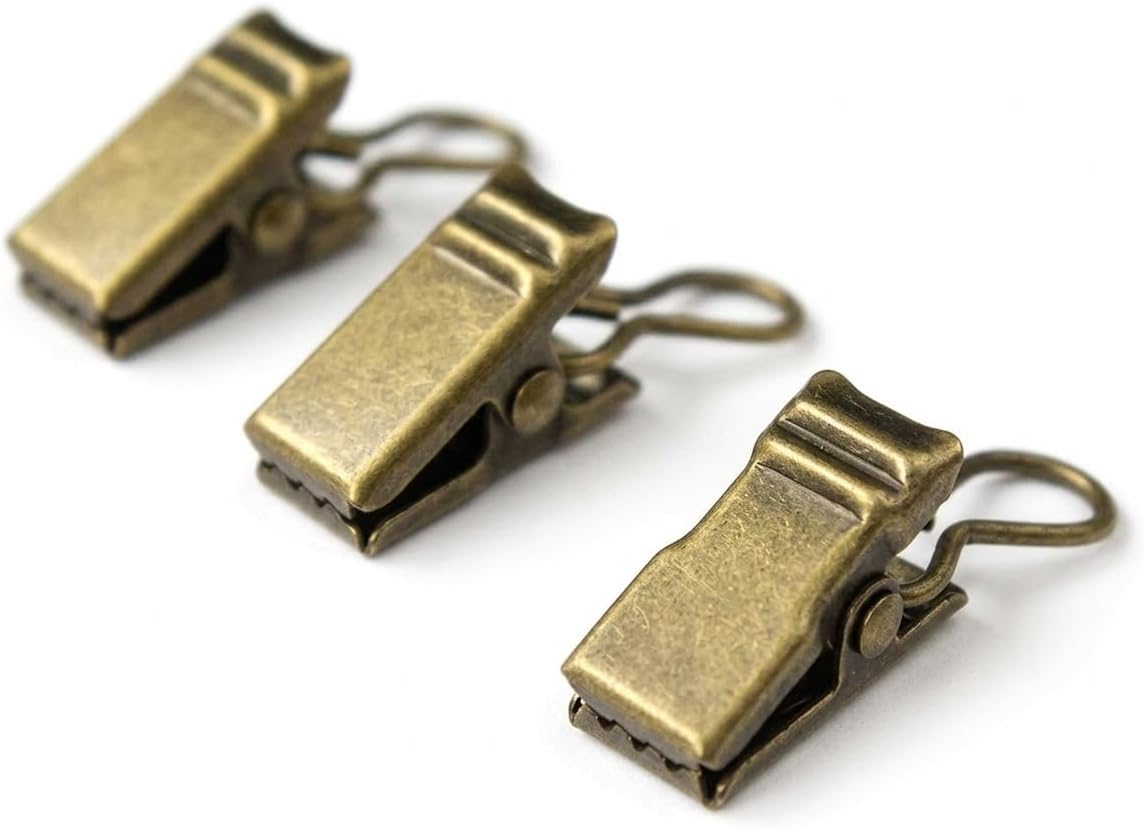 Heavy-Duty Brass Metal Curtain Clips