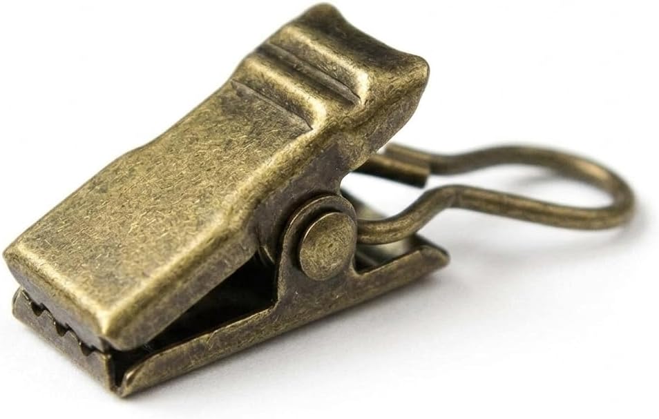 Heavy-Duty Brass Metal Curtain Clips