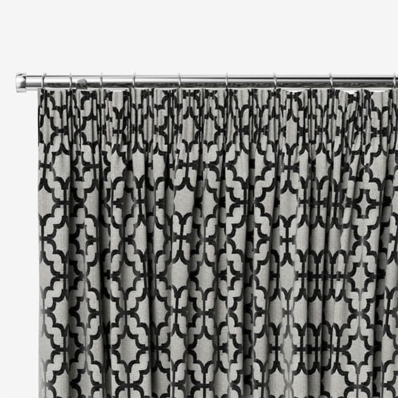 Lattice Black Curtains