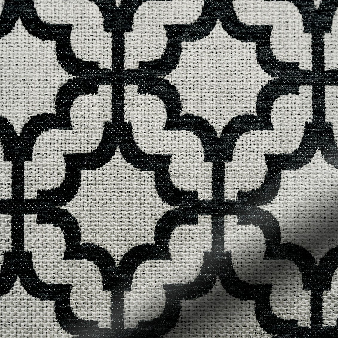Lattice Black Curtains