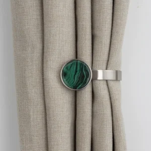 Malachite Ball Curtain Holdbacks
