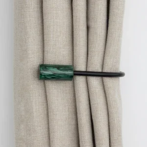 Matt Black Curtain Holdbacks