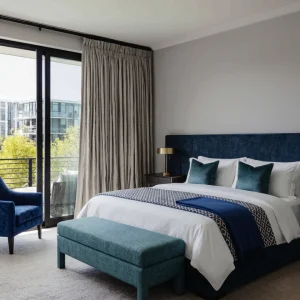 Natural Pencil Pleat Hotel Curtains