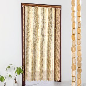 Natural Wood Beaded Curtains