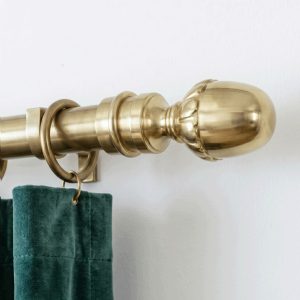 Oak Acorn Curtain Finial