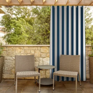 Ocean Blue Balcony Curtains