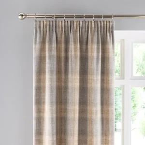Pinfold Check Pencil Pleat Curtains