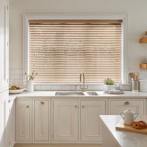 Rich Oak Wooden Blinds