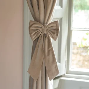 Sand Velvet Curtain Tie Backs