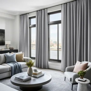 Stone Grey Thermal Curtains