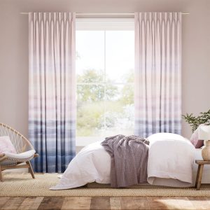Strata Stripe Dusk Curtains