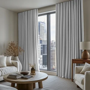 White Linen Thermal Curtains